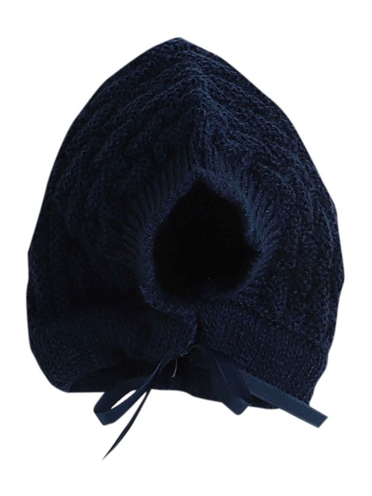 Little Angels Kids Navy Textured Pattern Full Sleeves Sweater Set