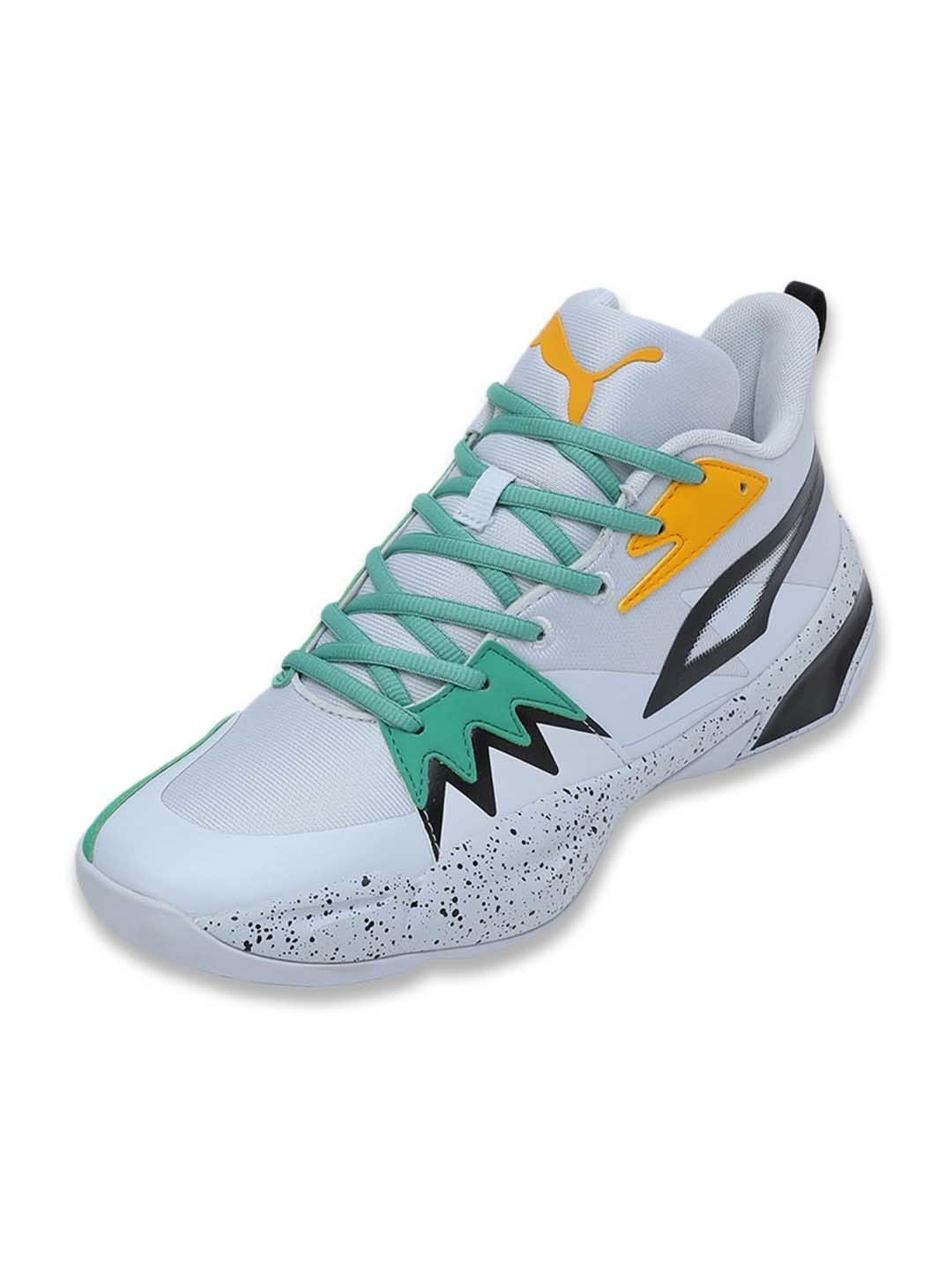 Puma Men's Genetics Speckle White Basketball Shoes