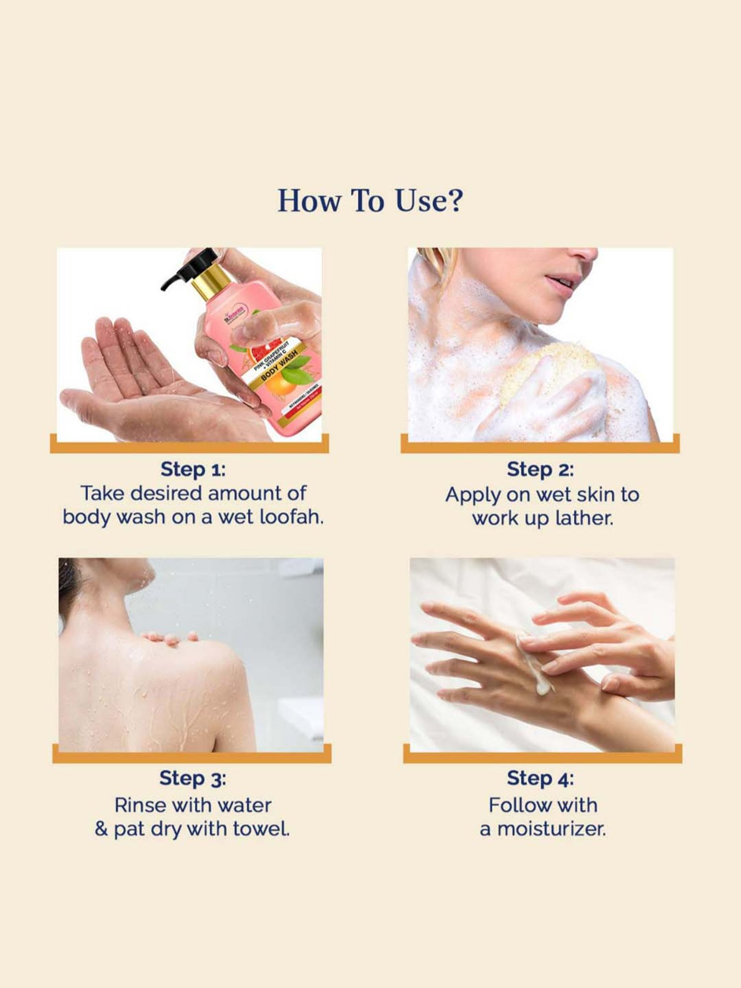 St.Botanica Pink Grapefruit & Vitamin C Body Wash - 250 ml