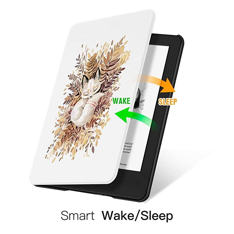 Case for AllNew Kindle10th Gen 2019 Release PU Leather Cover with Auto WakeSleepFits  AllNew Kindle 2019Will not fit Kindle Paperwhite or Kindle OasisThe Sleeping Fox