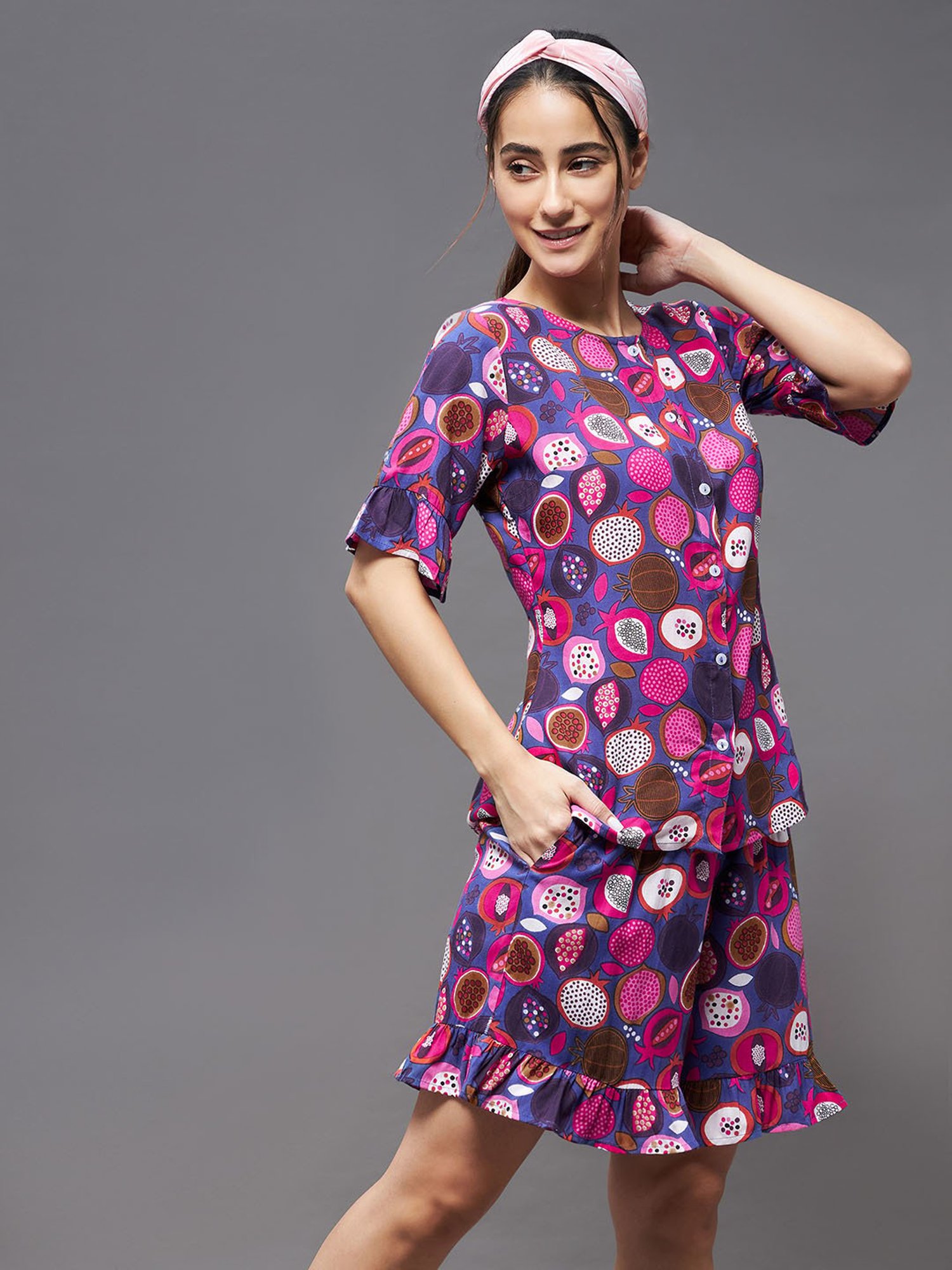 Nite Flite Pink Shirt With Pyjamas