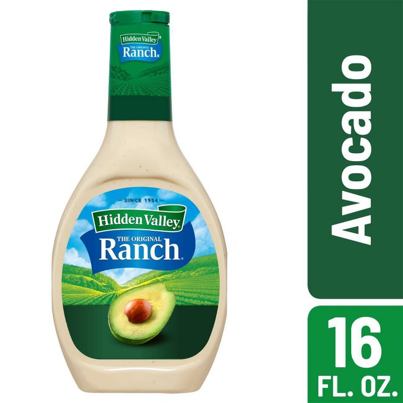 Hidden Valley Avocado Ranch Salad Dressing & Topping - Gluten Free - 16fl oz