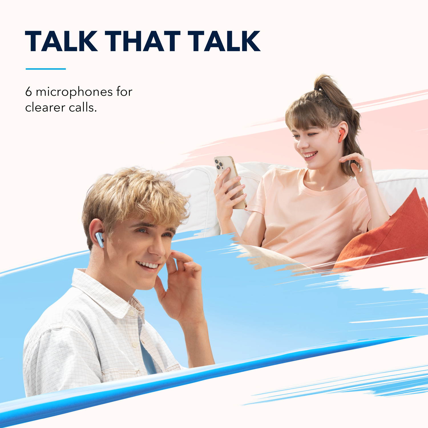 Soundcore by Anker Life P3 Noise Cancelling Earbuds, Thumping Bass, 6 Mics for Clear Calls, Multi Mode Noise Cancelling, 35H Playtime, Wireless Charging, Soundcore App, Customized Sound, Gaming Mode