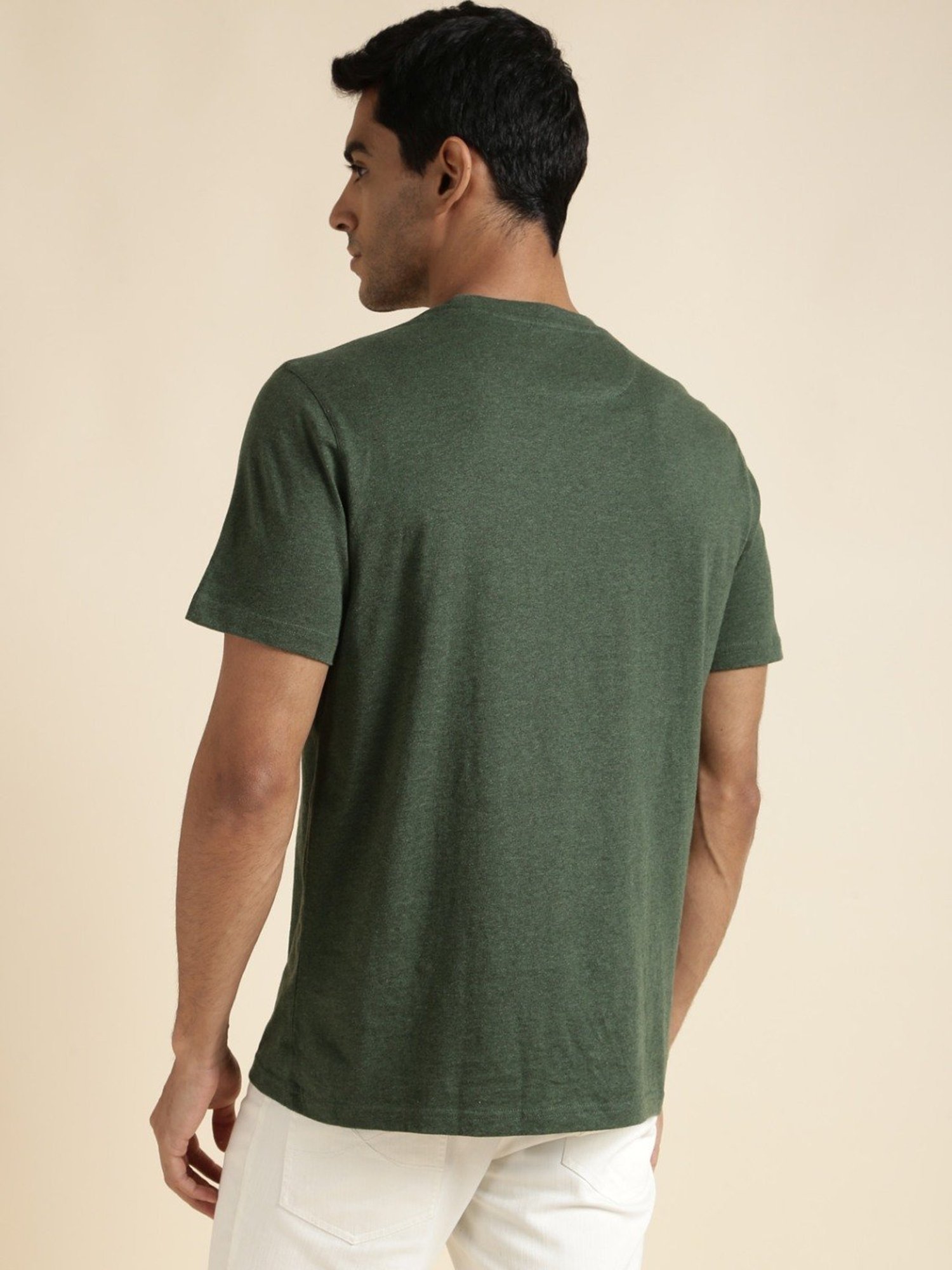 Andamen Olive Regular Fit T-Shirt