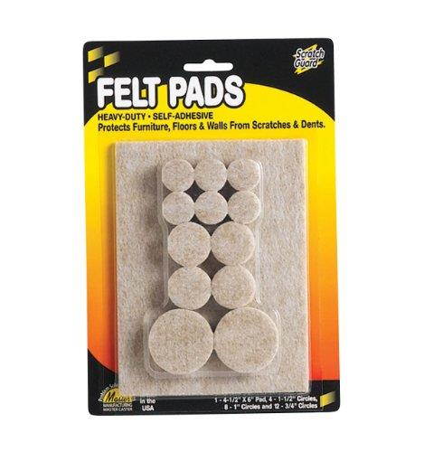 Master Scratch Guard 88499 Heavy Duty Combo Felt Pads 25 PD/PK