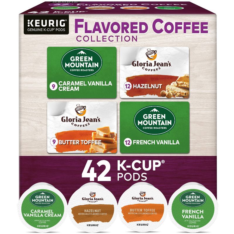 Keurig Flavored Coffee Collection Keurig K-Cup Coffee Pods Variety Pack Medium Roast - 42ct