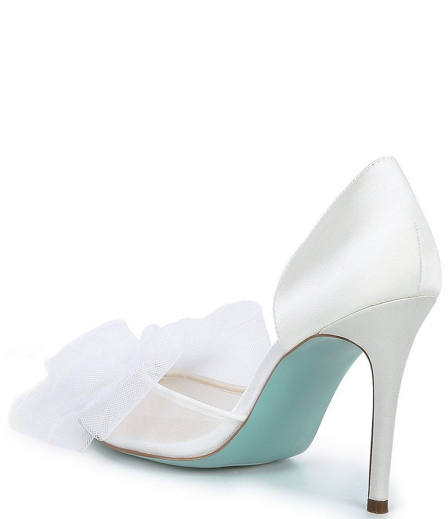 Blue by Betsey Johnson Susan2 Mesh Bow Pumps