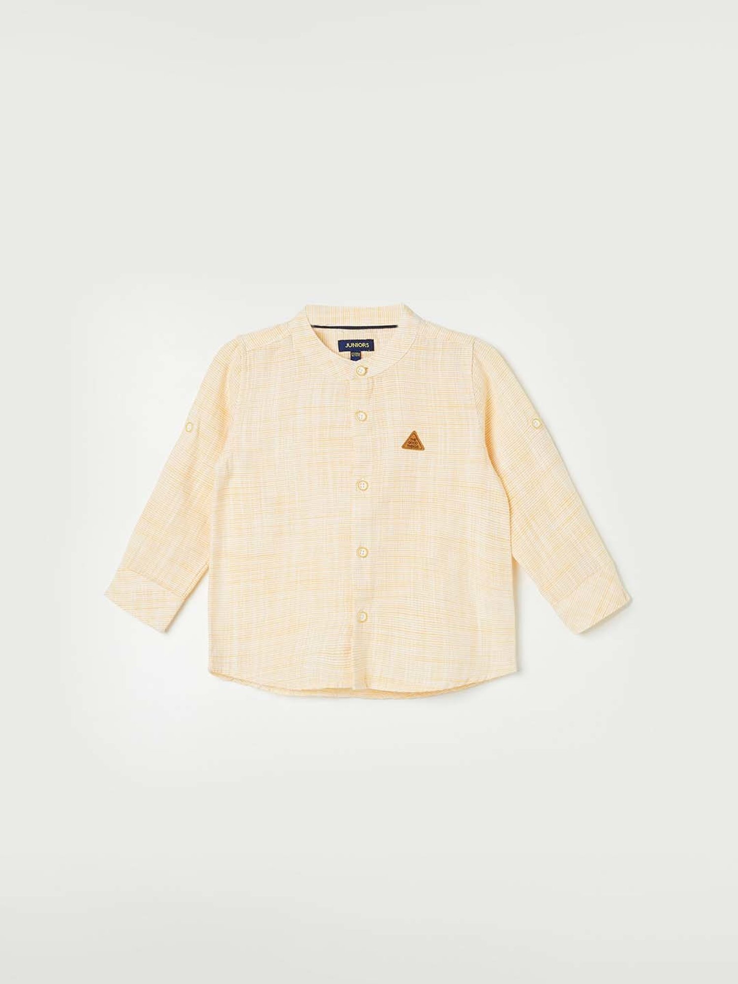 Pantaloons Baby White Cotton Printed Shirt