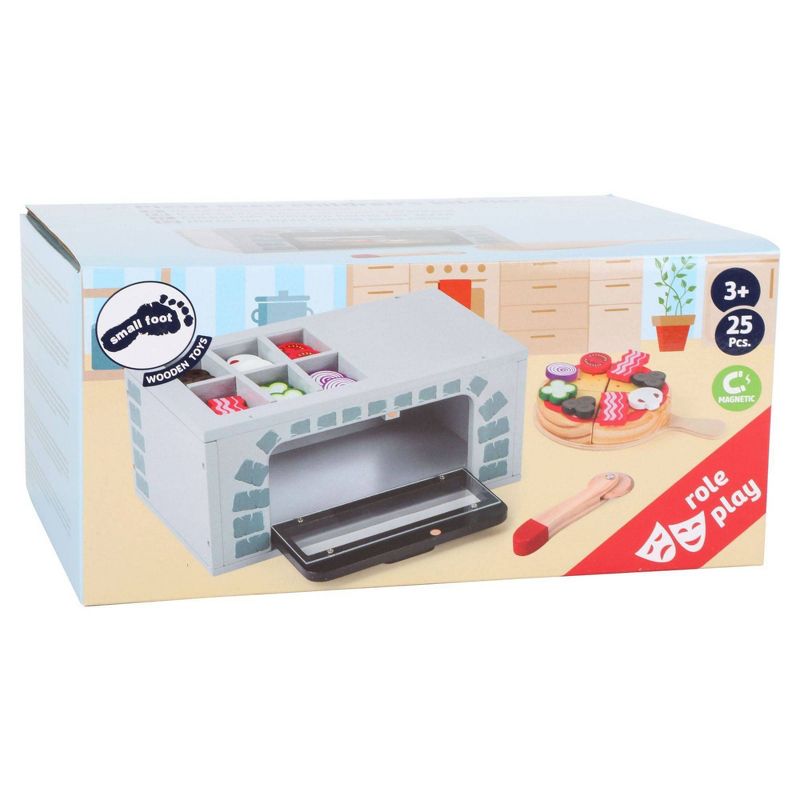 Small Foot Wooden Toys Pizza Oven With Accessories Playset
