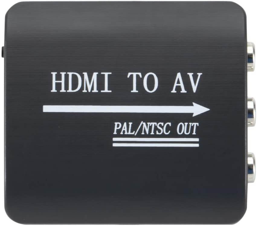 Homyl Portable to AV/RCA Adapter Box 1080P HD Video Converter CSBV AV Output