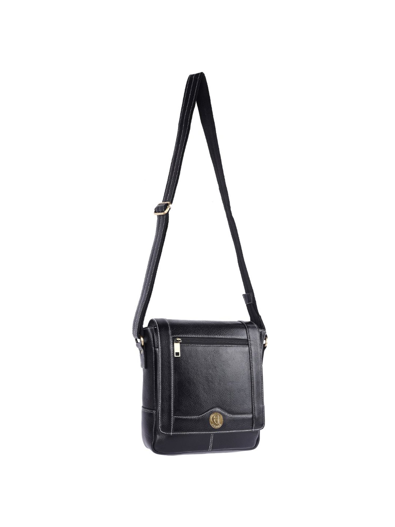 HiLEDER Pure Genuine Leather Messenger Shoulder Sling Cross Body Office Bag for Men and Women, Tan