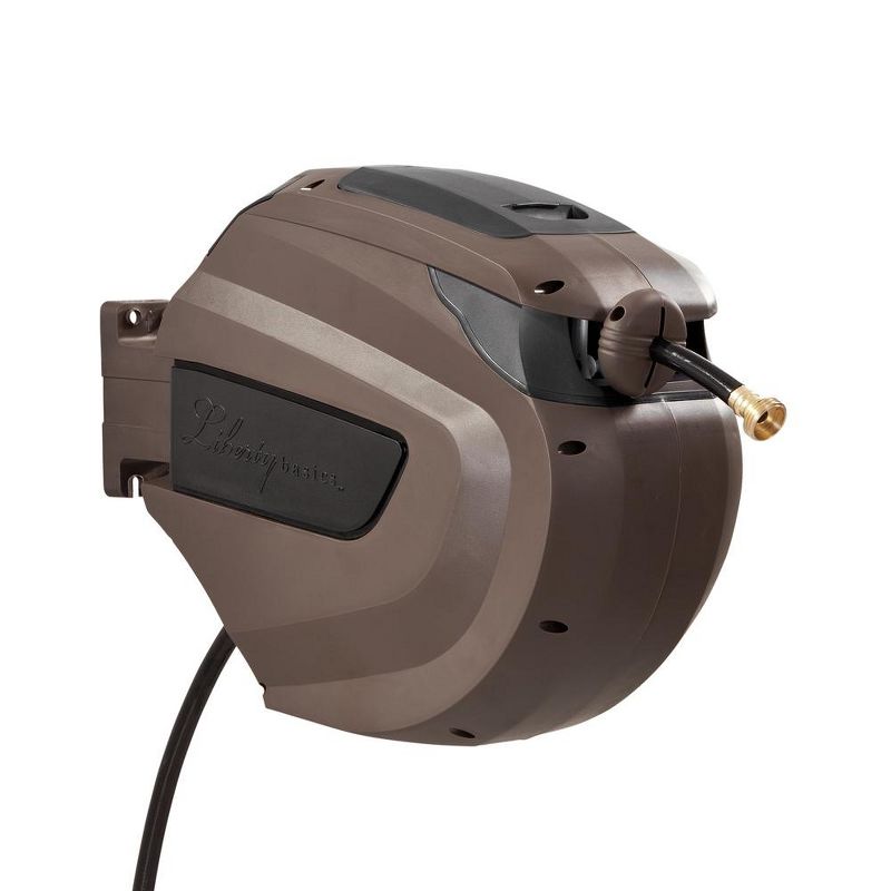 Liberty Garden 65-Foot Heavy-Duty Durable Wall Ceiling Mountable Retractable Outdoor Garden Hose Reel