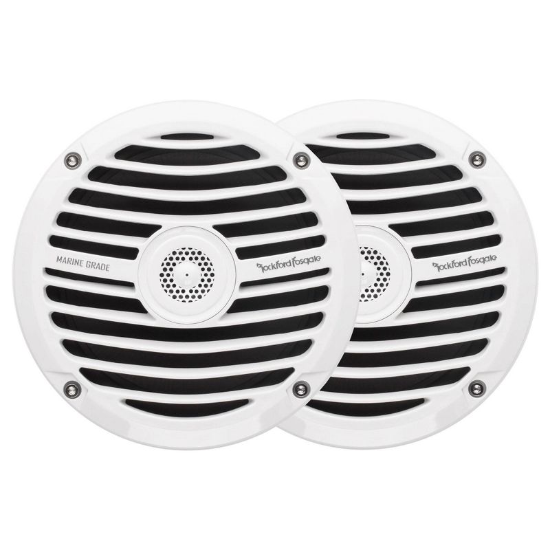 Rockford Fosgate RM1652 Prime Marine 6.5" 150 Watt 2-Way Boat Full Range Speakers, White (4 Pack)