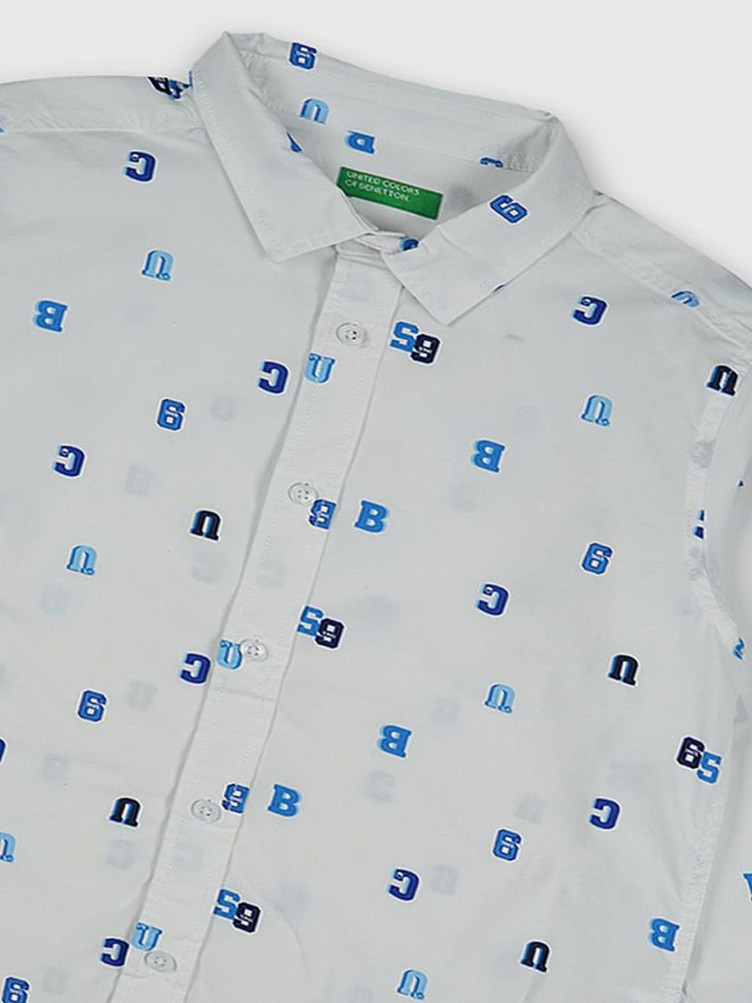 United Colors of Benetton Kids White Printed Shirt