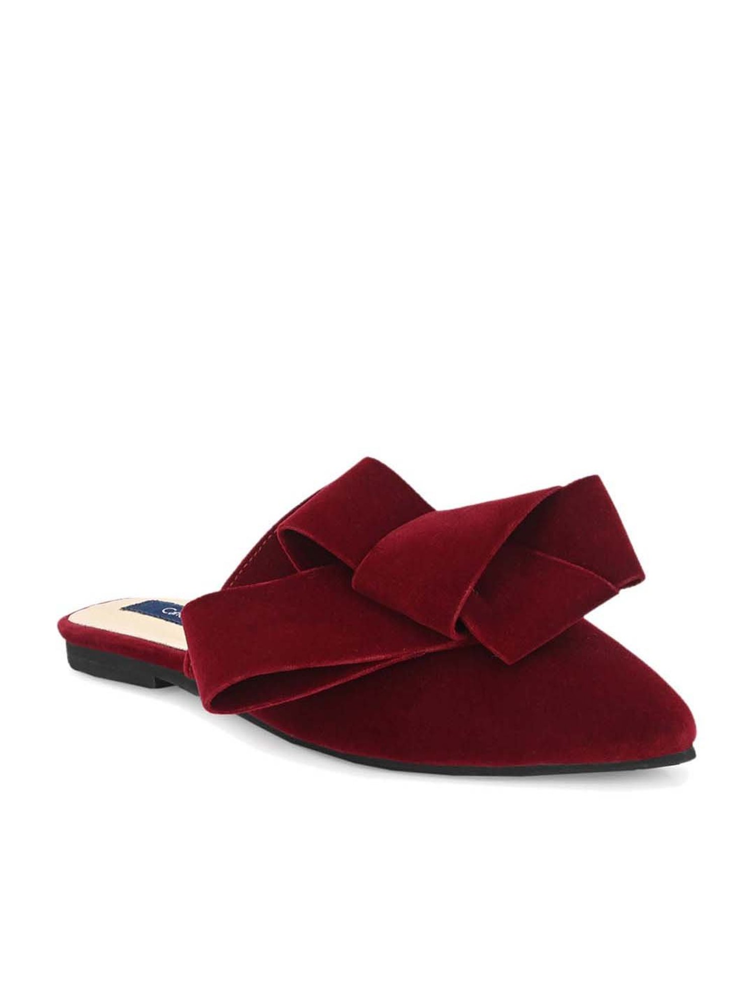 Carlo Romano Women's Maroon Mule Shoes