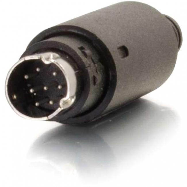C2G 8-pin Mini Din Male Connector - Black