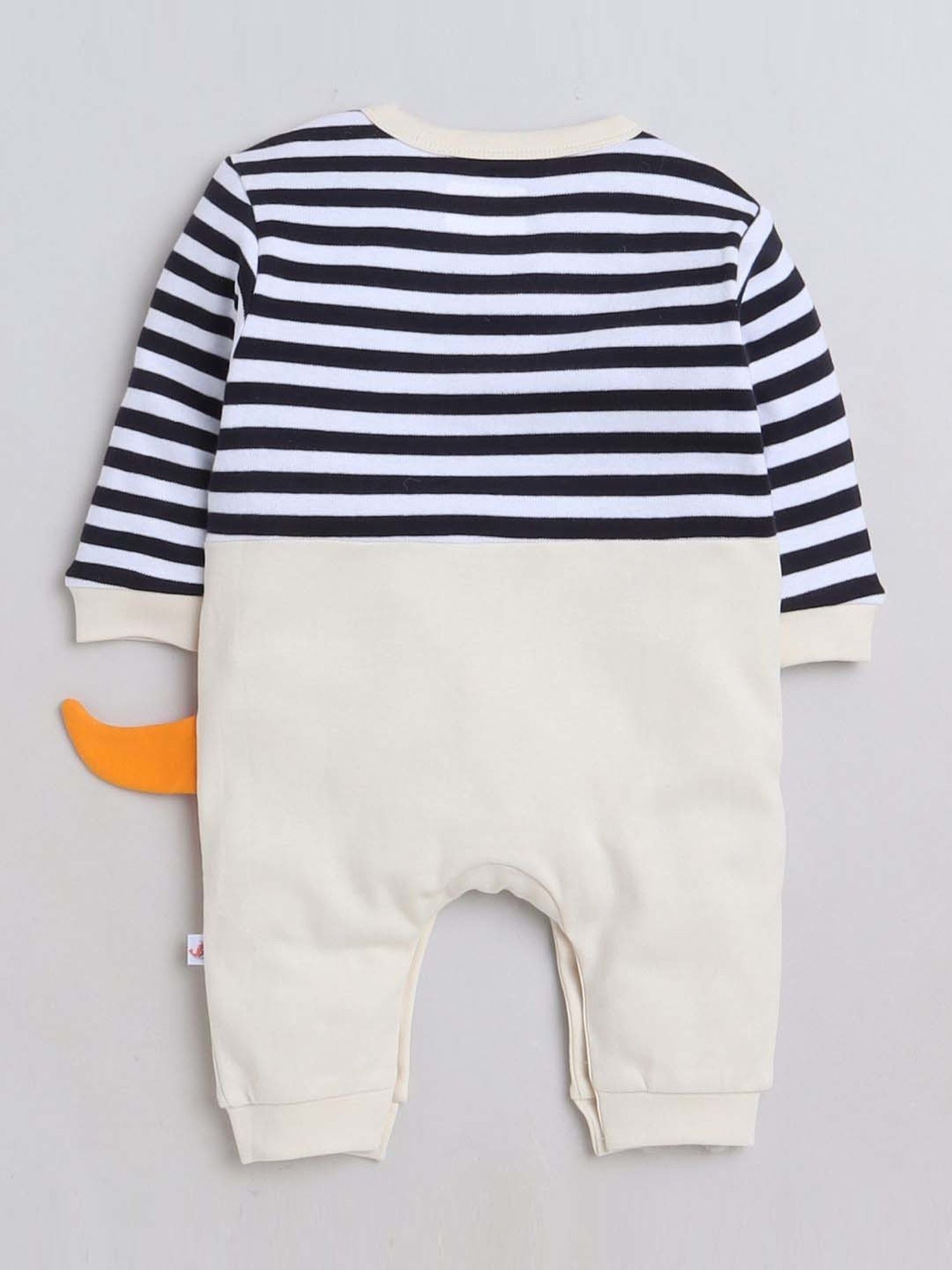 Berrytree Organic Kids Black Cotton Animals Print Rompers