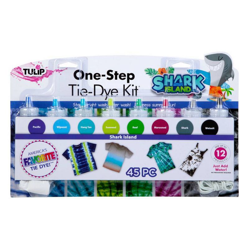 Tulip 45pc One-Step Tie-Dye 8 Color Kit - Shark Island