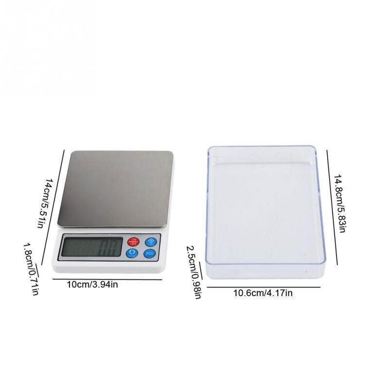 2KG 0.1g Portable Mini Pocket Digital Scales Balance Gram Electronic Balance High accuracy for Measuring