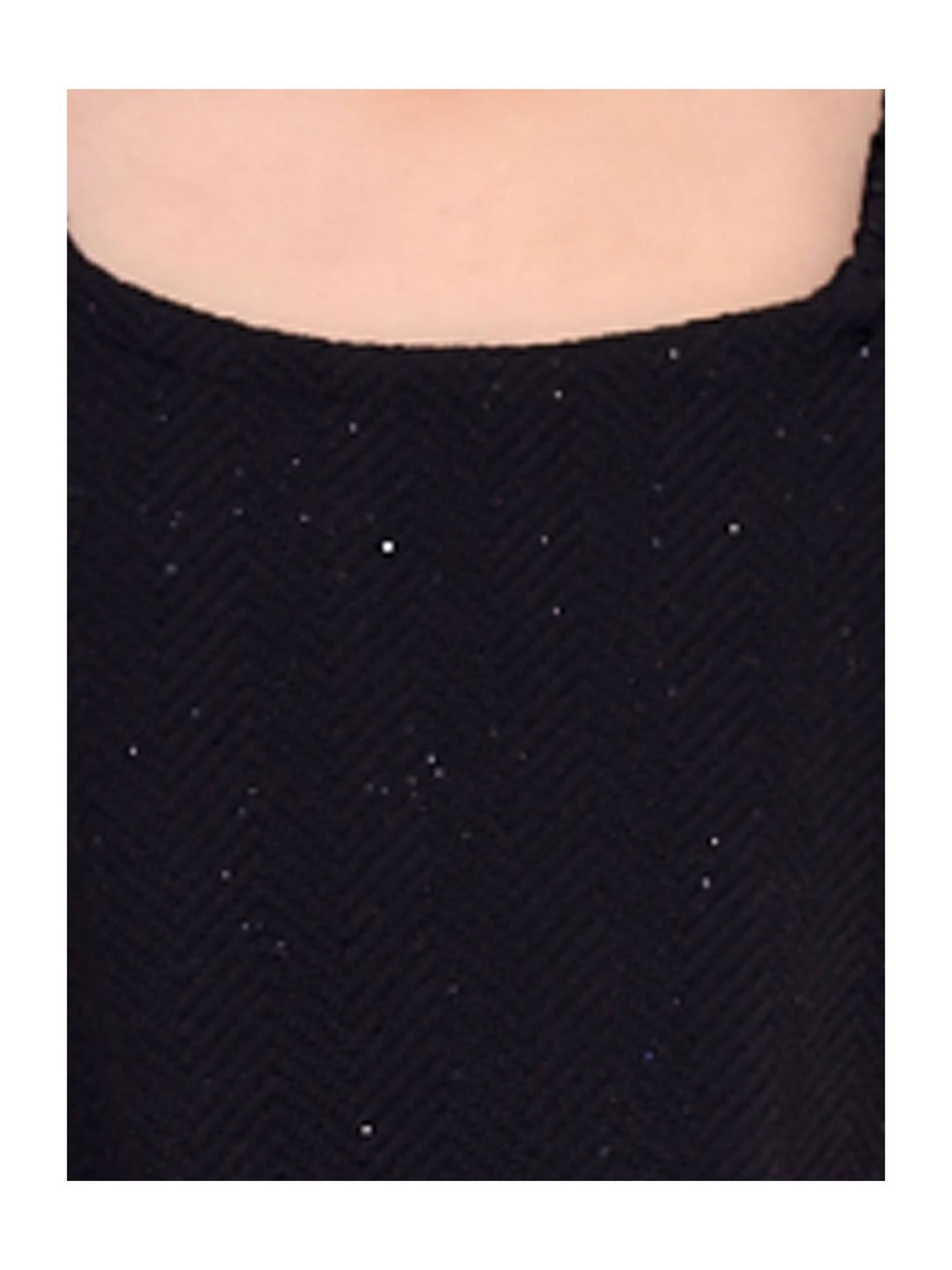 KidsDew Kids Black Self Design Dress