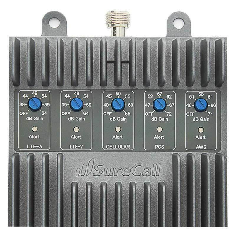 SureCall Fusion5s Yagi/Dome Signal-Booster Kit SC-POLYSH/O-72-YD-KIT