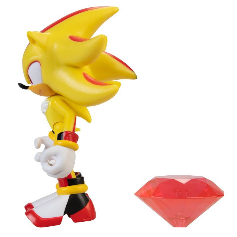 Sonic the Hedgehog 4" Figure Modern Super Shadow with Chaos Emerald Wave 4