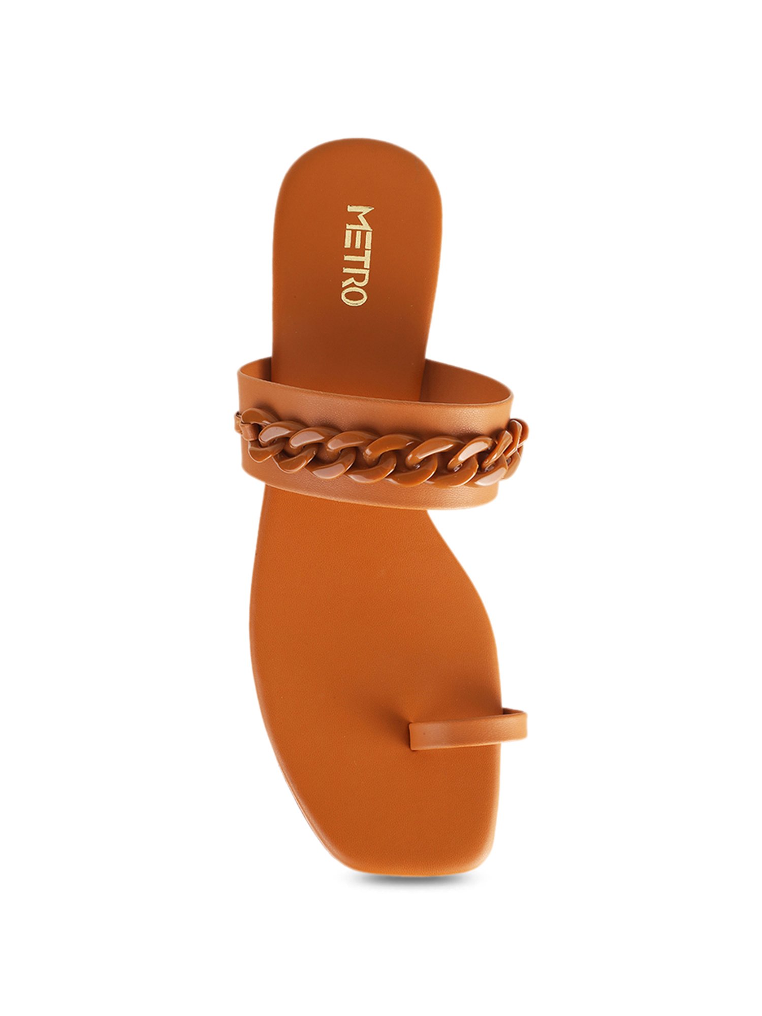 Metro Women's Tan Toe Ring Sandals