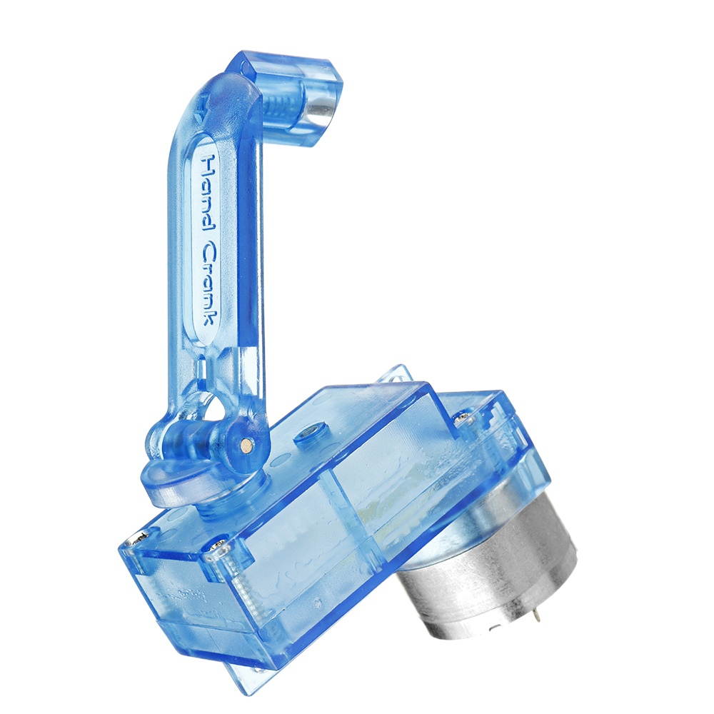 5Set Emergency Hand-cranked Dynamotor Charger Portable Hand-cranked Generator 3V 5V for Diy Electronic Production with  Clip Lines