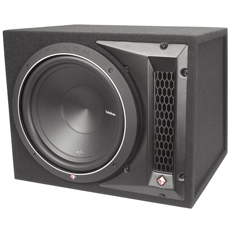 Rockford Fosgate P1-1X12 Punch 12 Inch 500 Watt 4-Ohm Single Loaded Vented Enclosure (4 Pack)