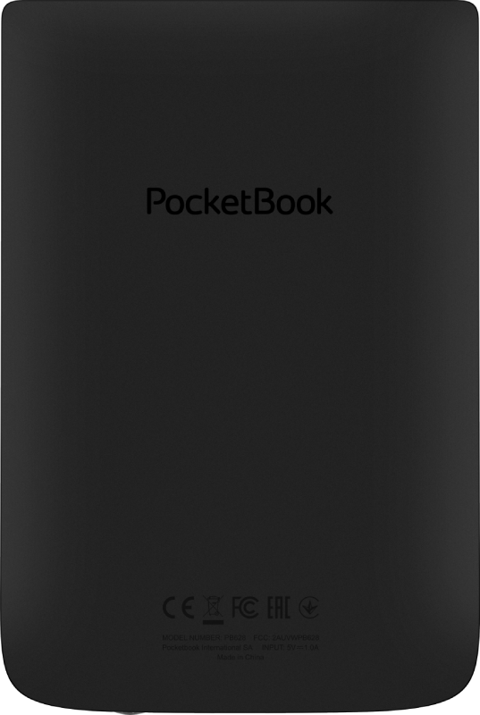 PocketBook Touch Lux 5 (Black). Display: 6" E Ink Carta&trade;; Dual Core (2&times;1 GHz); RAM: 512 MB; Flash memory: 8 GB; Wi-Fi; SMARTlight; Touchscreen; Battery: 1500 mAh (Li-Ion Polymer).