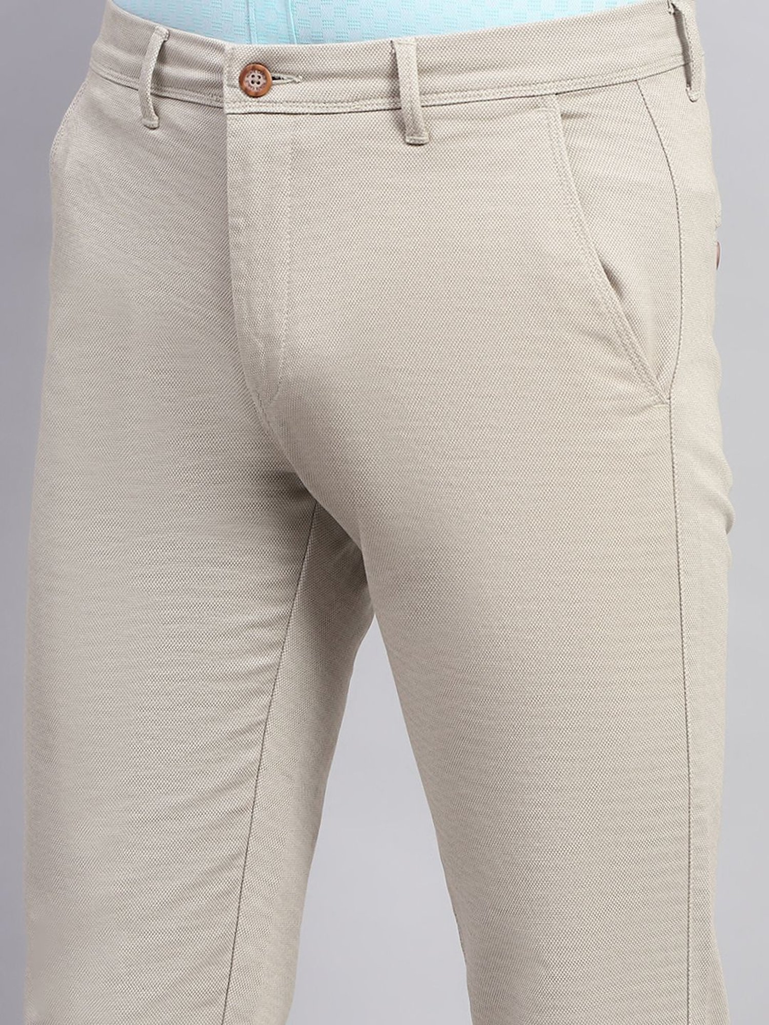 Arrow Navy Regular Fit Trousers