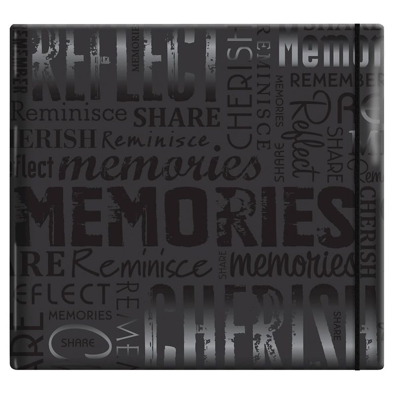Gloss Post Bound Scrapbook Memories - Black