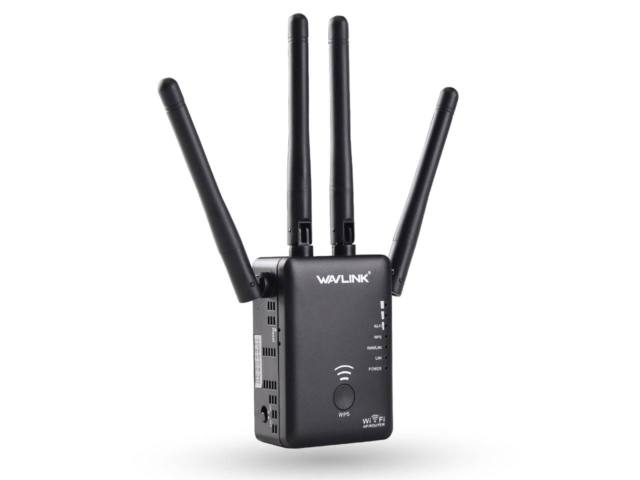 Wavlink AC1200 Wireless Range Extender WiFi Signal Booster Dual Band 2.4G/5G Ethernet 5dBi High Performance Antennas Support Router / Access Point / Repeater Modes for Guest Network - Black