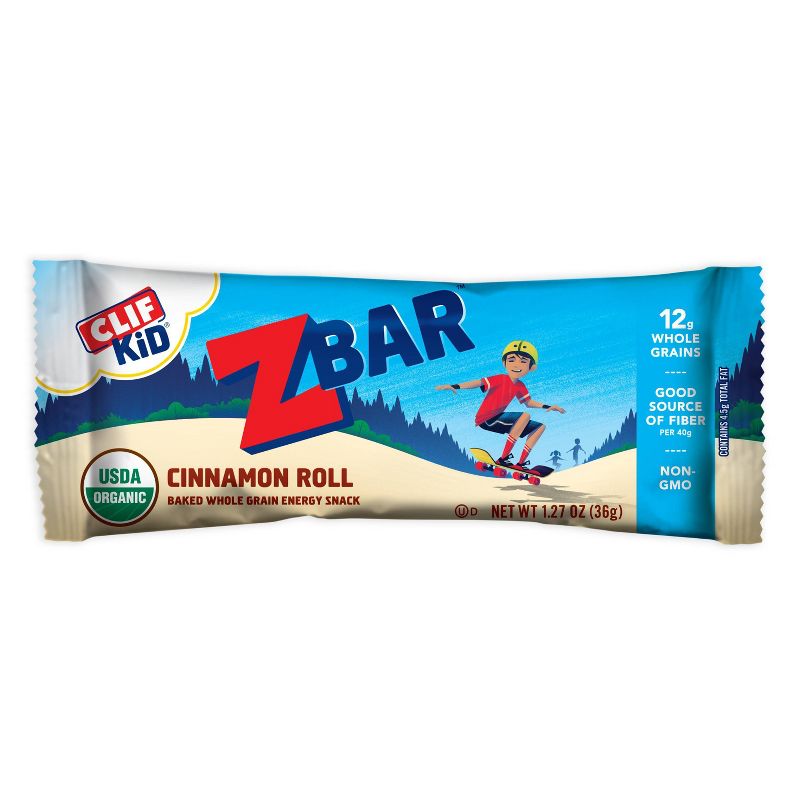 CLIF Kid ZBAR Organic Cinnamon Roll Snack Bars - 15.24oz/12pk