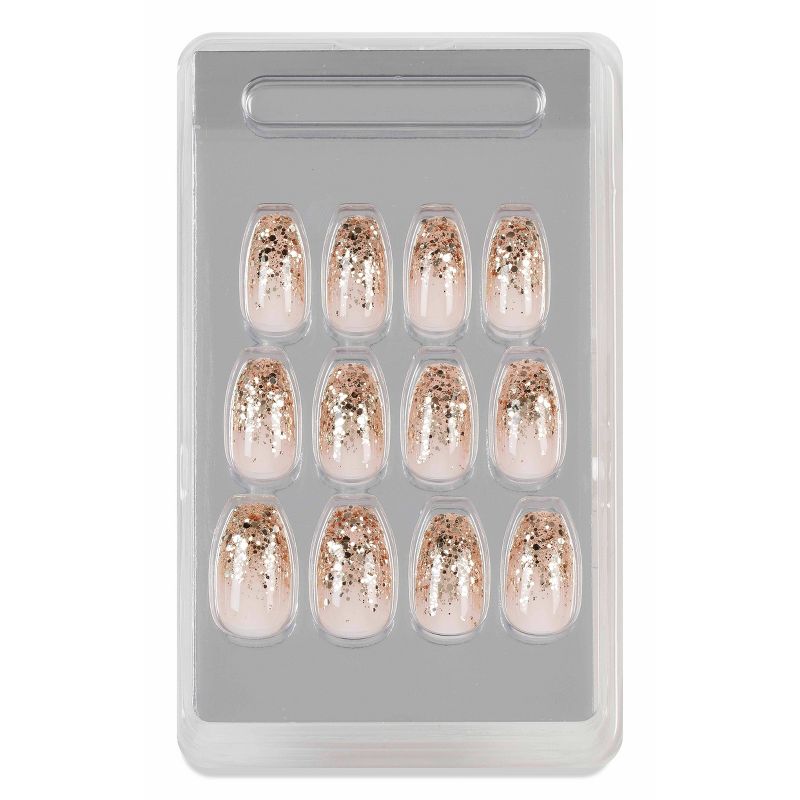 Ardell Nail Addict False Nails - Dripping in Gold - 24ct