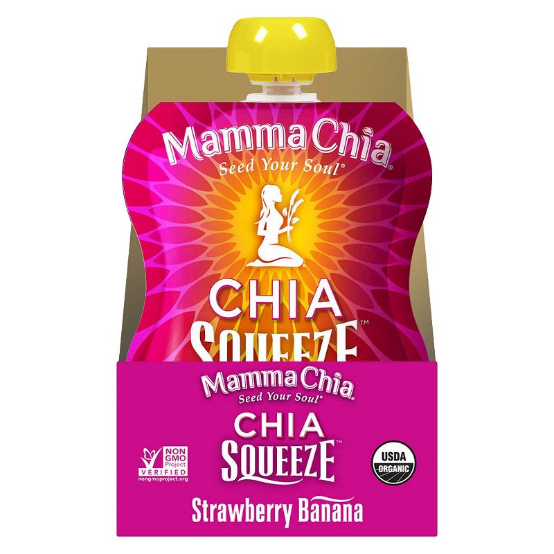 Mamma Chia Strawberry Banana Chia Squeeze 3.5oz