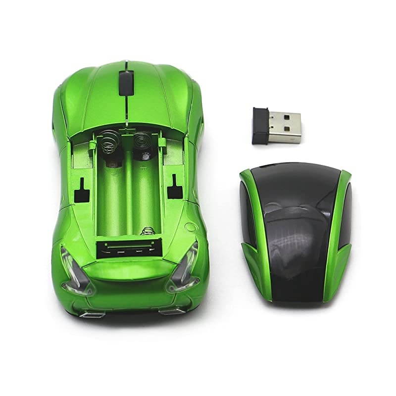 Sports Car Mouse Wireless Mouse Computer Mice Laptop Optical Gaming Mouse Red Green