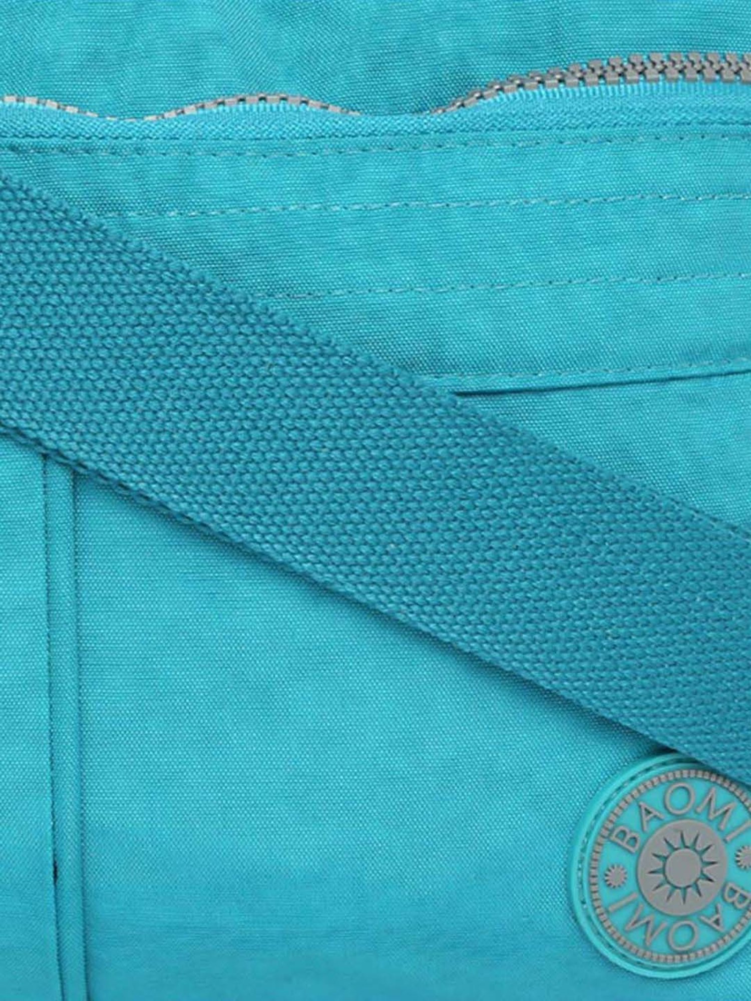 Baomi Blue Solid Medium Cross Body Bag