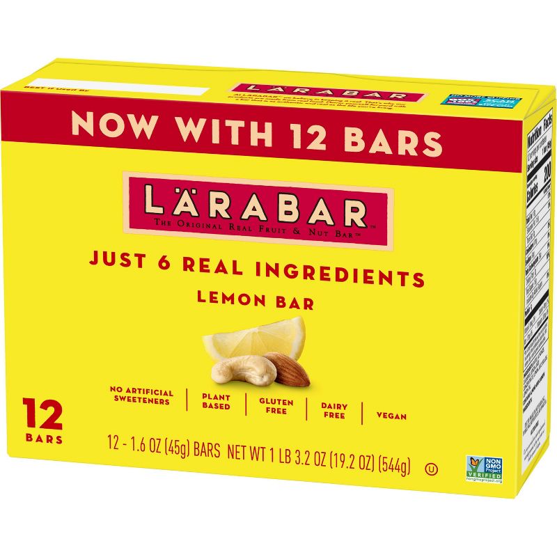 Larabar Lemon Bar Protein Bar - 19.2oz/12ct