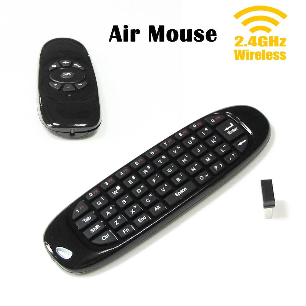 Mini 2.4Ghz Wireless Keyboard Fly Air Mouse Body Feeling Double Sided Remote Controller Multifunction Keyboard for PC