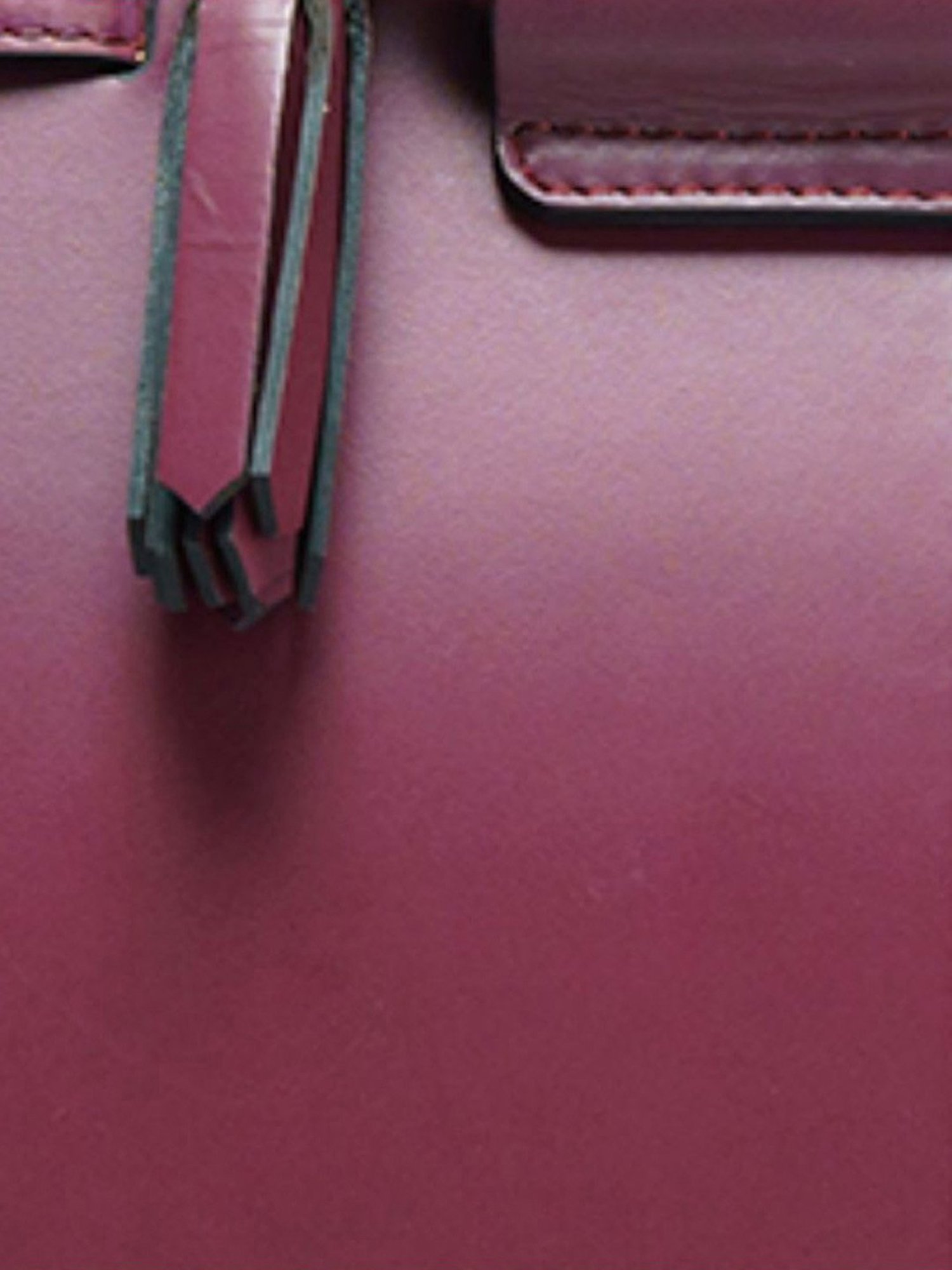 RI2K London Purple Leather Large Satchel Handbag