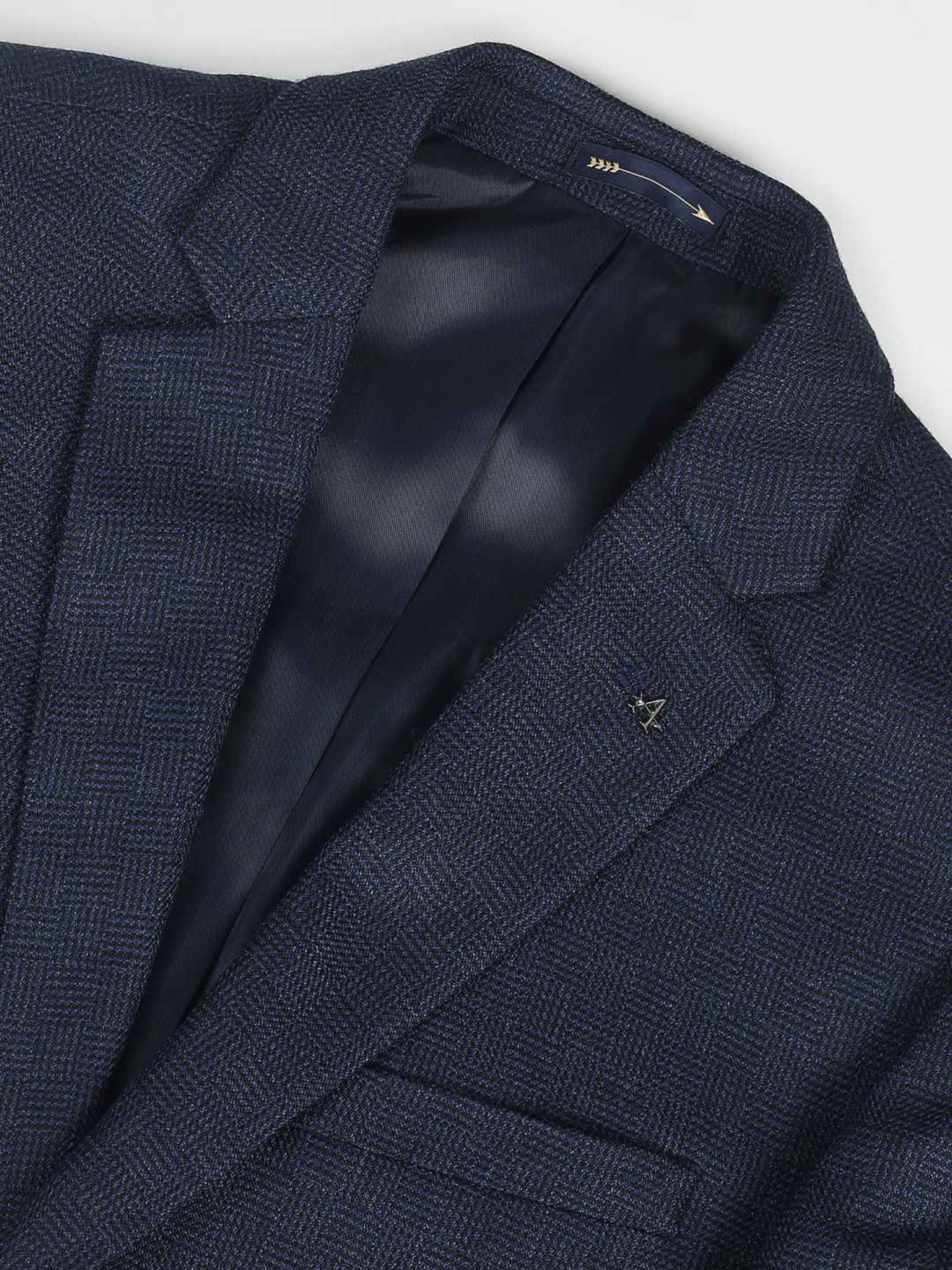 Arrow Navy Blue Regular Fit Blazer