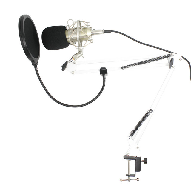 gold--BM800 Professional Suspension Microphone Kit Studio Live Stream Broadcasting Recording Condenser Microphone Set