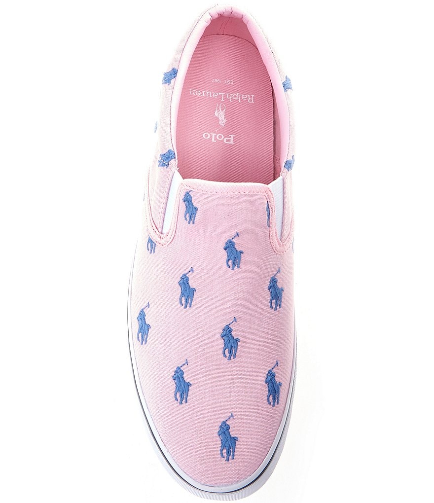 Polo Ralph Lauren Men's Thompson Logo Printed Slip-On Sneakers