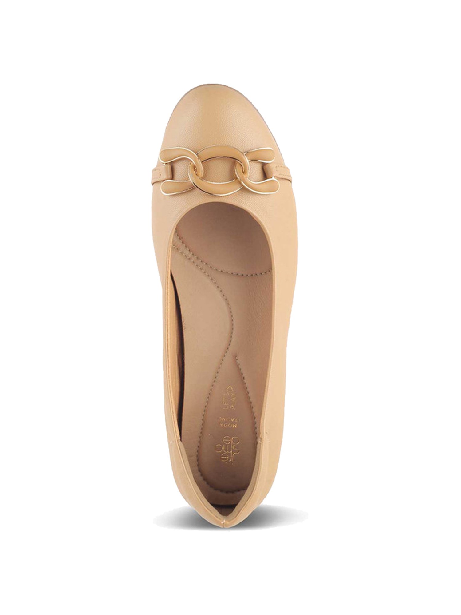 Tresmode Women's Beige Flat Ballets