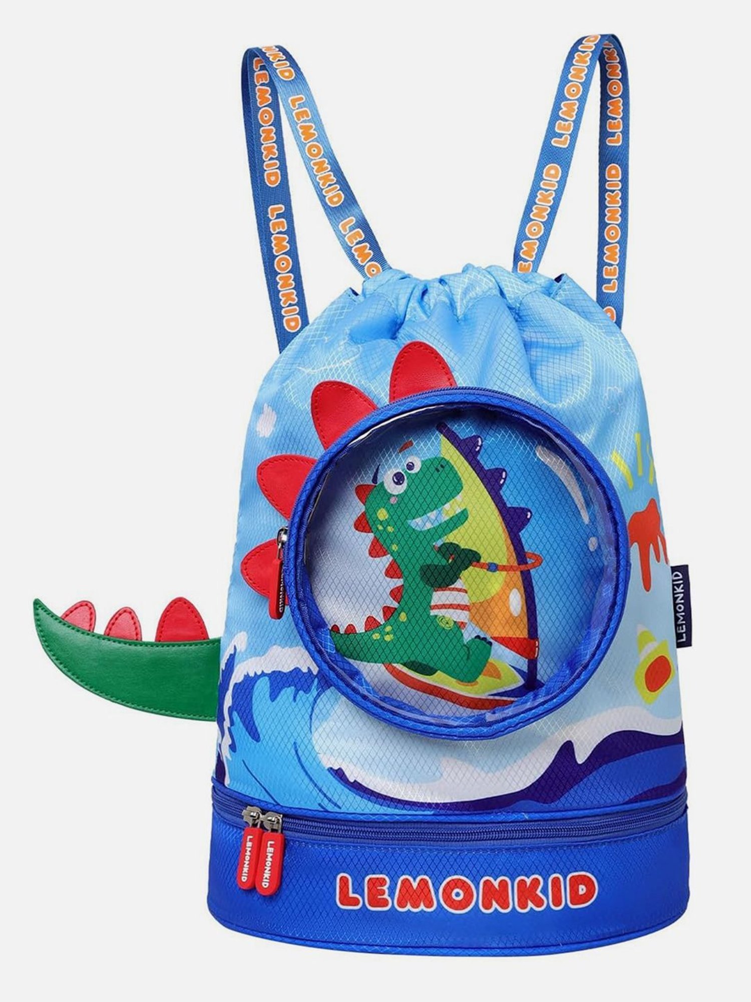 Little Surprise Box Blue Polyester Printed Swiming Backpack