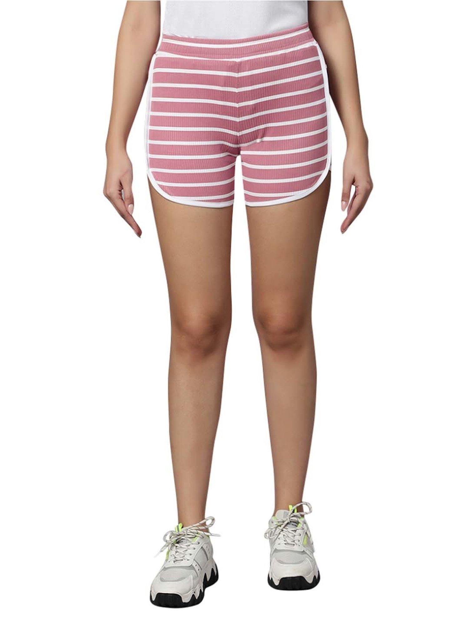 Omtex Pink Printed Sports Shorts
