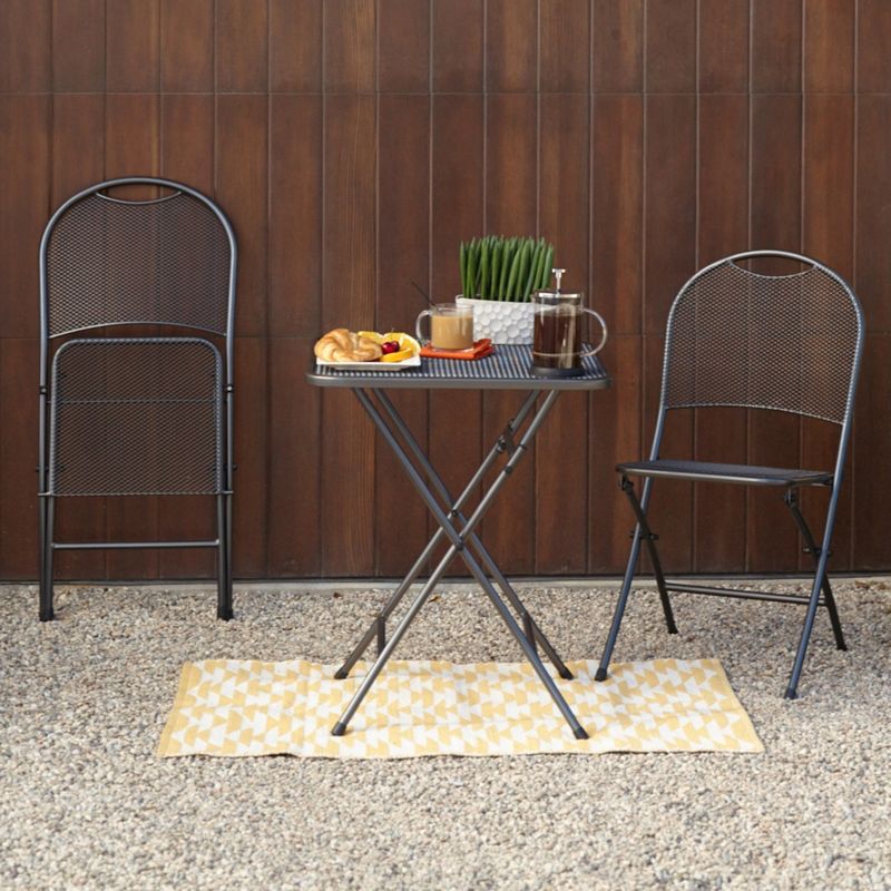 3pc Ludwig Folding Bistro Set - Royal Garden