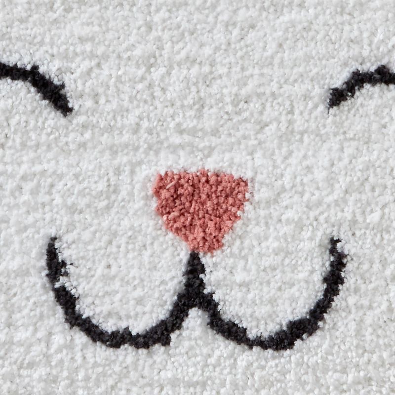21"x25" Pet Play Cat Bath Rug White/Pink - SKL Home