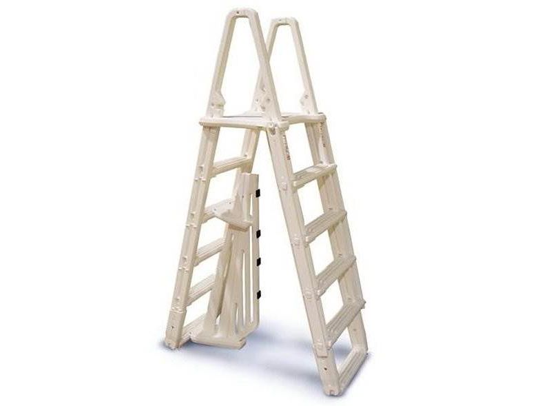 Confer 7100B Evolution A Frame Above Ground Swimming Pool Ladder 48 to 54" w/Mat